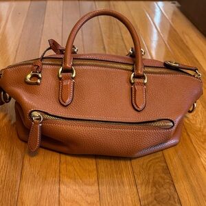 Coach Brown Leather Satchel Shoulder Bag